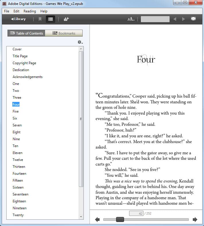 Fiction Books interior layout sample spread — Real Self Publishing portfolio (img5.jpg)